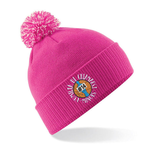 Winter Cap PonPon Rosa - Personalizzato