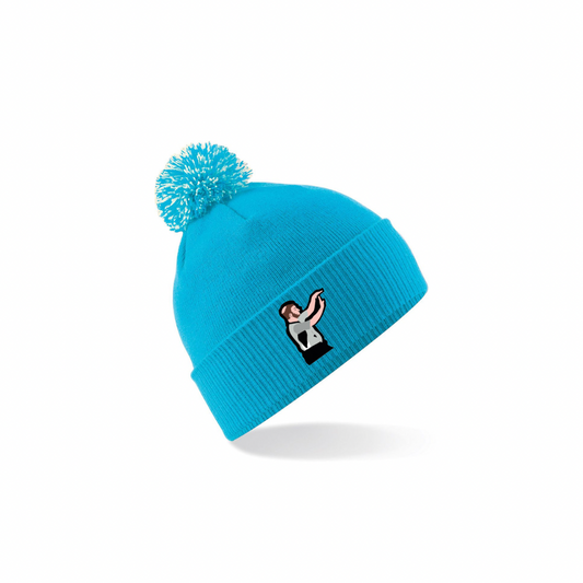 Winter Cap PonPon Arbitro Surf Blue