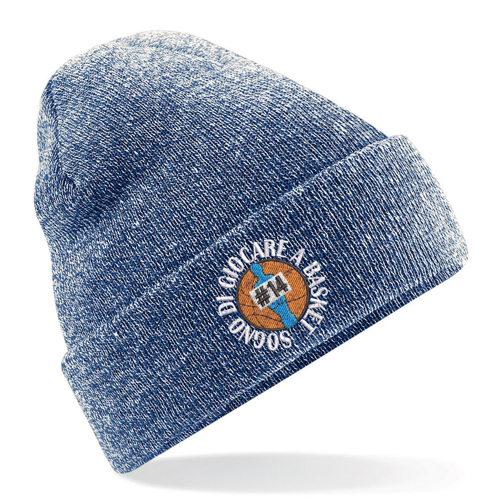 Winter Cap Heather Navy - Personalizzato